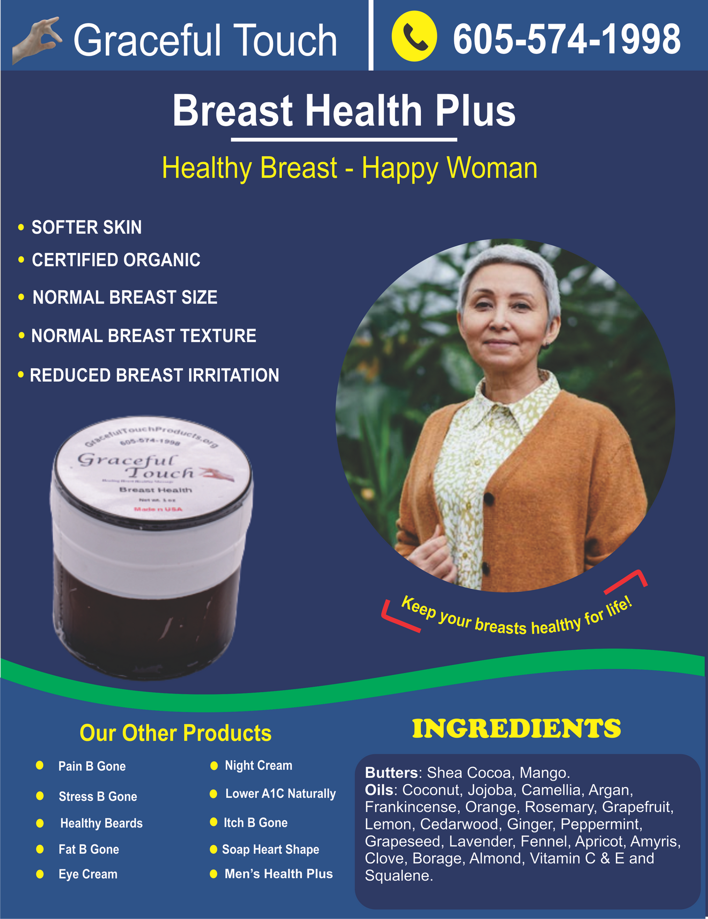 Breast Healthy Cream: Cream for breast enlargement and health