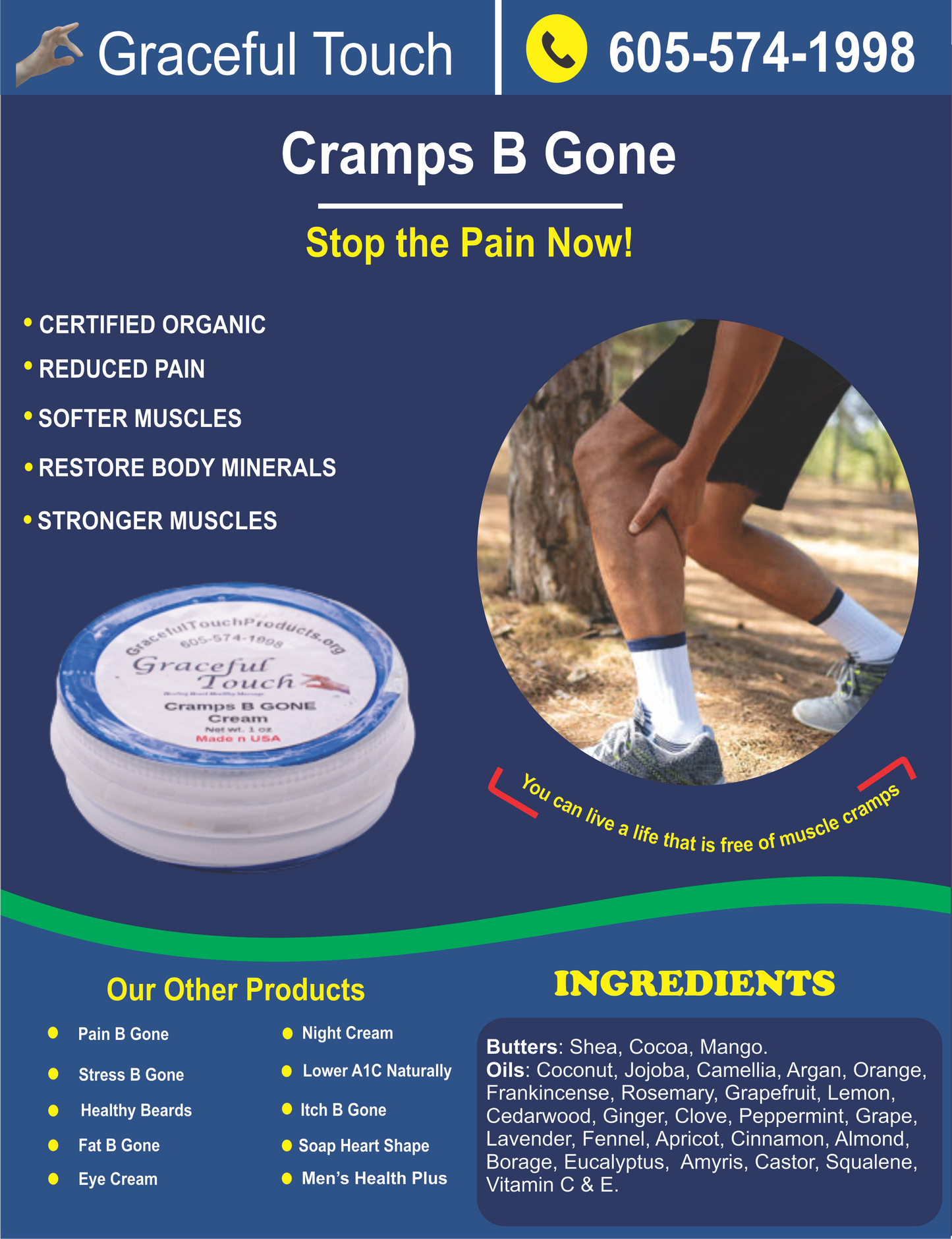 Cramp B Gone: Cream for muscle cramps