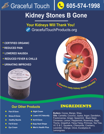 Kidney Stones B Gone: Cream for kidney pain
