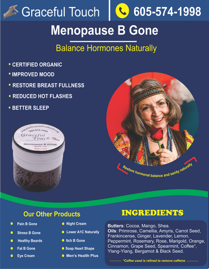 Menopause B Gone: Cream for menopause hot flashes