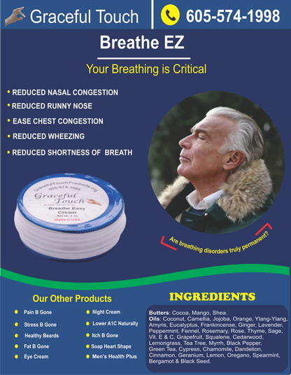 Organic Breathe Easy Chest Cream (Breathe EZ)