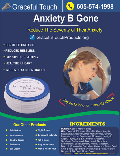 Anxiety B Gone: Cream for Anxiety