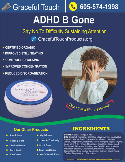 Progesterone cream for ADHD (Adhd B Gone)